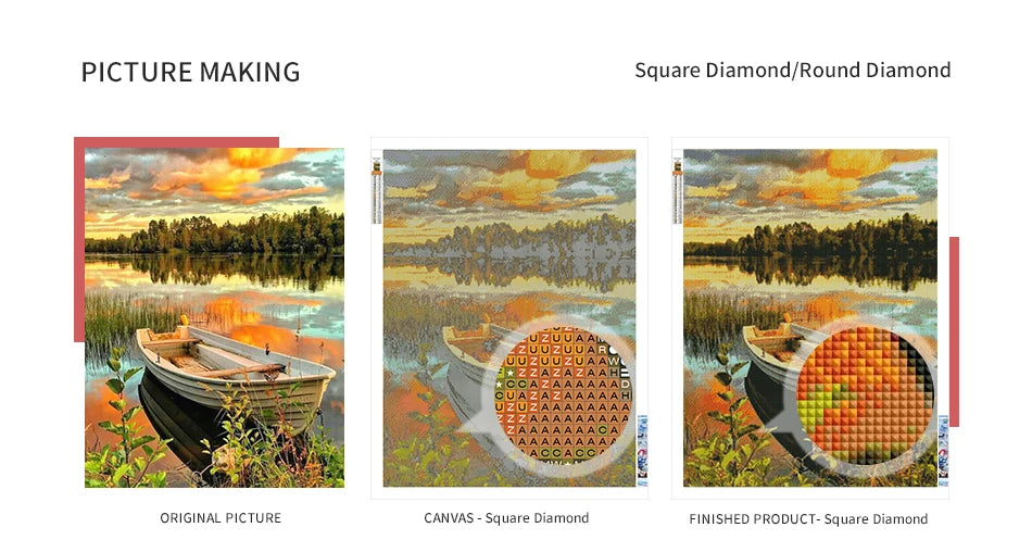 Make Your Own Photo Custom Diamond Painting Handicraft Art 5d Diamond Art Landscape Full Round Personalized Portrait Party pet