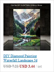 5D Full Square/Round Diamond Painting Landscape Pictures Of Rhinestones 5D DIY Diamond Embroidery Sale Map Mosaic Craft Kit Art