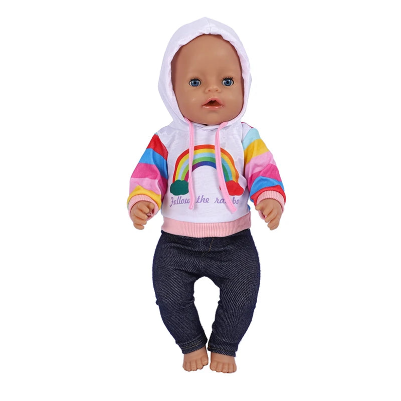 18 Inch Doll Clothes Leopard Print 43 cm Baby Born Clothes American Girl Doll Clothes OG Dolls Dollhouse Accessories Girl Gift