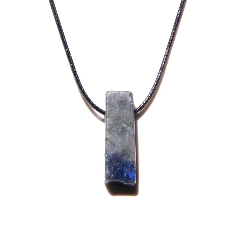 Natural raw minerals lucky Reiki Healing crystal quartz stone necklace jewelry Pendulum natural tigereye lazuli Citrin necklace