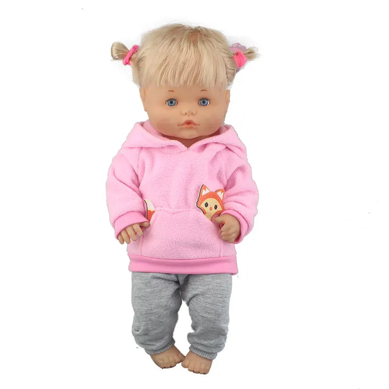 Lovely Suit For 42cm Famosa Nenuco Doll 17 Inches Baby Girl Doll Clothes And Accessories