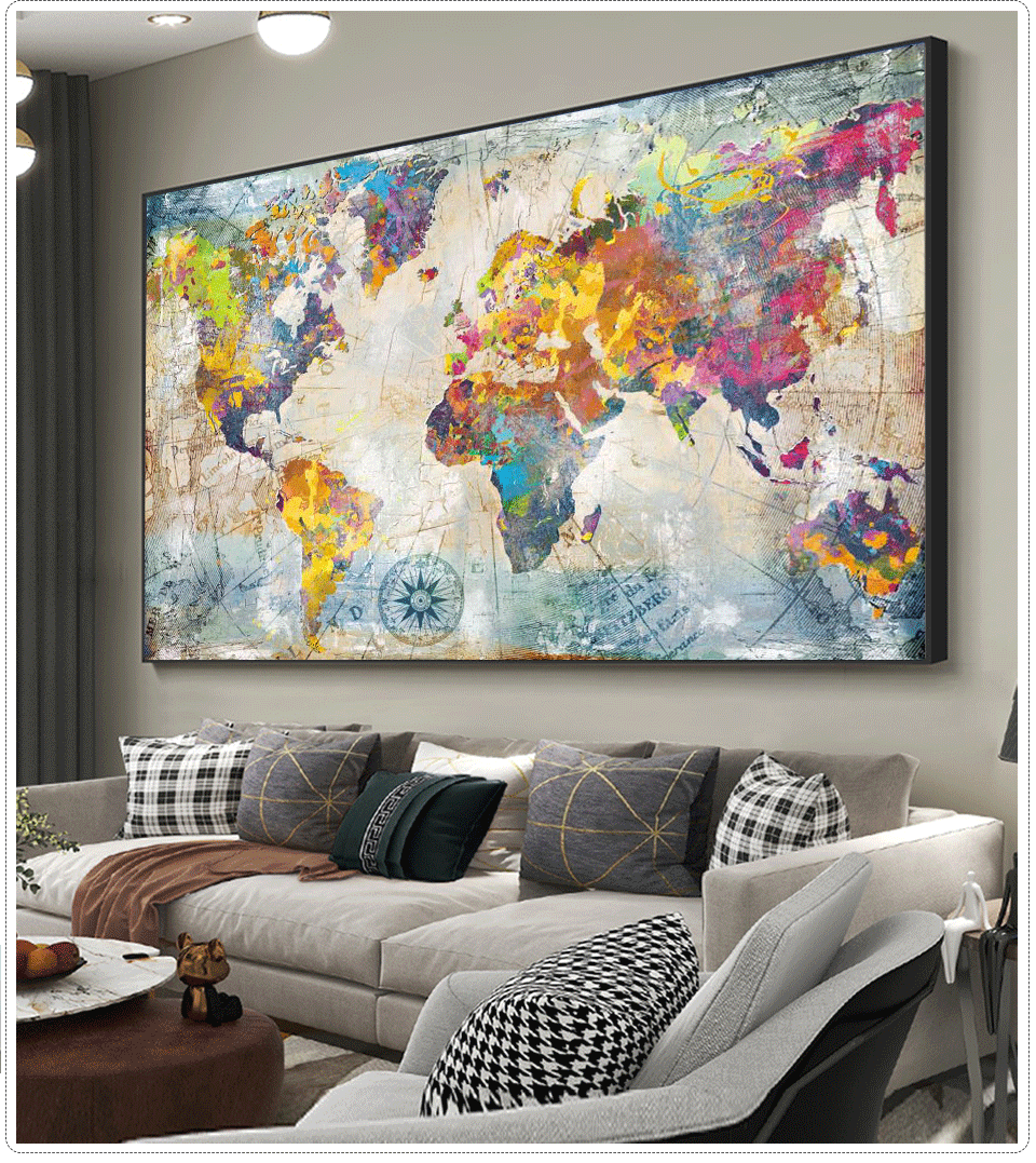 5D Full Square/Round Diamond Painting Landscape Pictures Of Rhinestones 5D DIY Diamond Embroidery Sale Map Mosaic Craft Kit Art