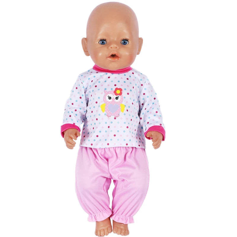 18 Inch Doll Clothes Leopard Print 43 cm Baby Born Clothes American Girl Doll Clothes OG Dolls Dollhouse Accessories Girl Gift