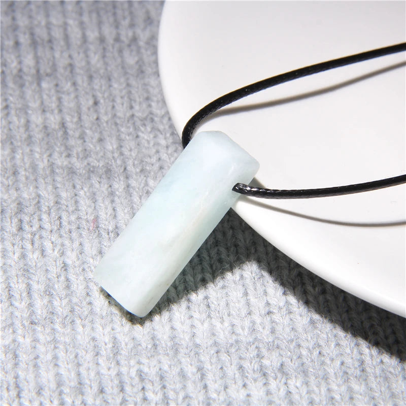 Natural raw minerals lucky Reiki Healing crystal quartz stone necklace jewelry Pendulum natural tigereye lazuli Citrin necklace
