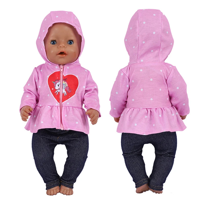 18 Inch Doll Clothes Leopard Print 43 cm Baby Born Clothes American Girl Doll Clothes OG Dolls Dollhouse Accessories Girl Gift