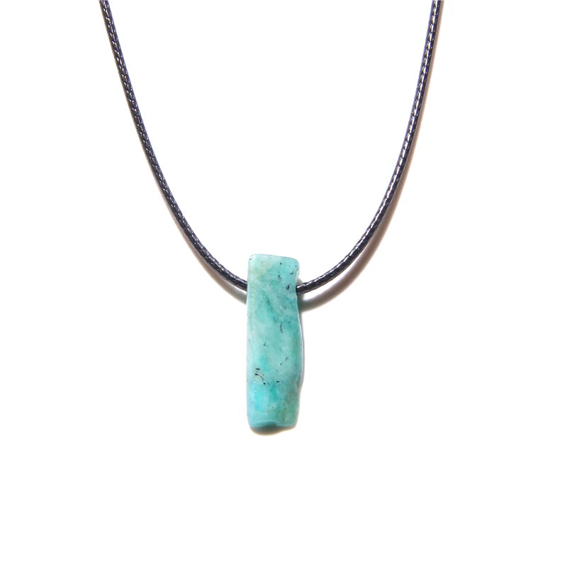 Natural raw minerals lucky Reiki Healing crystal quartz stone necklace jewelry Pendulum natural tigereye lazuli Citrin necklace