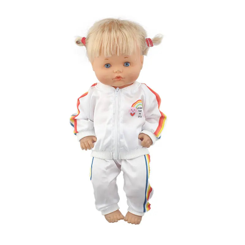 Lovely Suit For 42cm Famosa Nenuco Doll 17 Inches Baby Girl Doll Clothes And Accessories