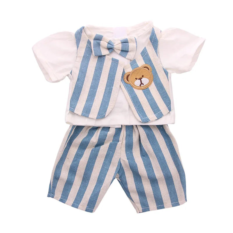 43cm Reborn New Born Baby Doll Clothes Unicorn Flamingo Fanny Cartoon Doll Accessories 18 inch Doll  Clothes American girl`s Toy