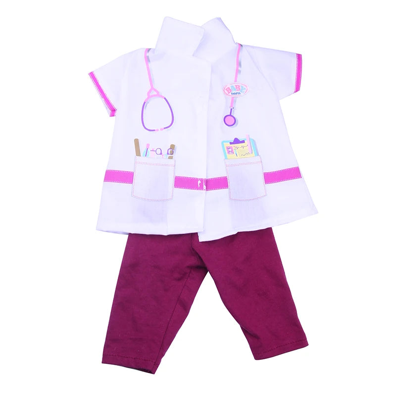43cm Reborn New Born Baby Doll Clothes Unicorn Flamingo Fanny Cartoon Doll Accessories 18 inch Doll  Clothes American girl`s Toy