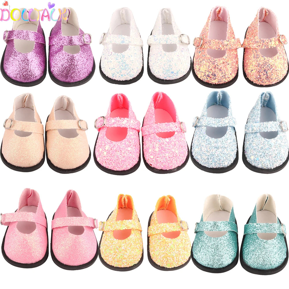 American 18 Inch Girl Doll Sequins Skirt Clothes Shining Cute Mini Dress For 43cm Baby New Born,OG,DIY Doll Accessories Toy