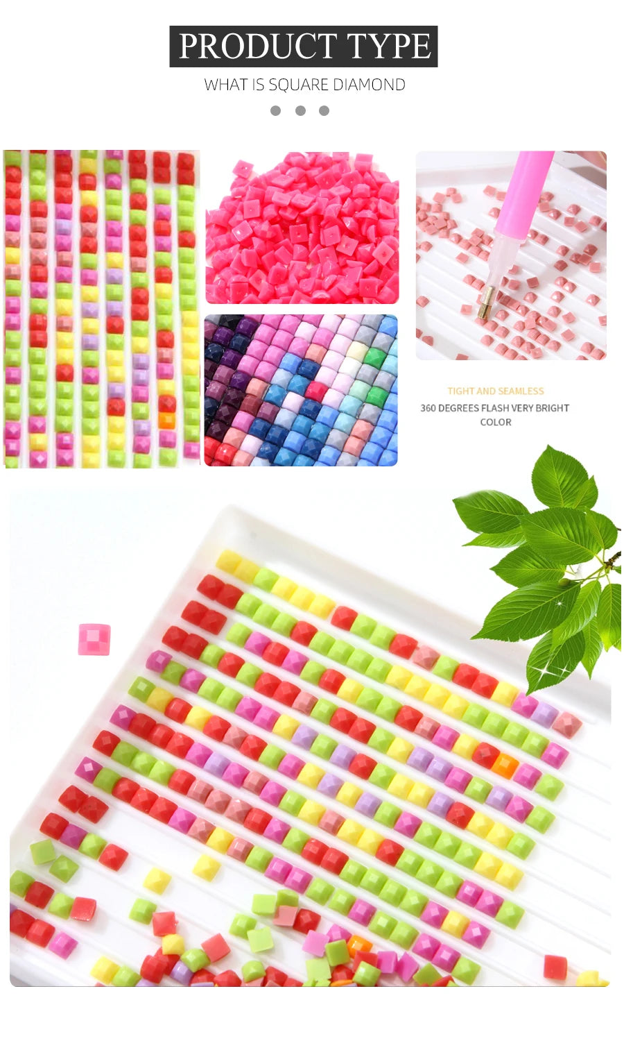 5D Diamond art Anime Character Embroidery Mosaic DIY Full Square Round Drill Fairy Moon Flower Imitation Diamond Cross-Stitch