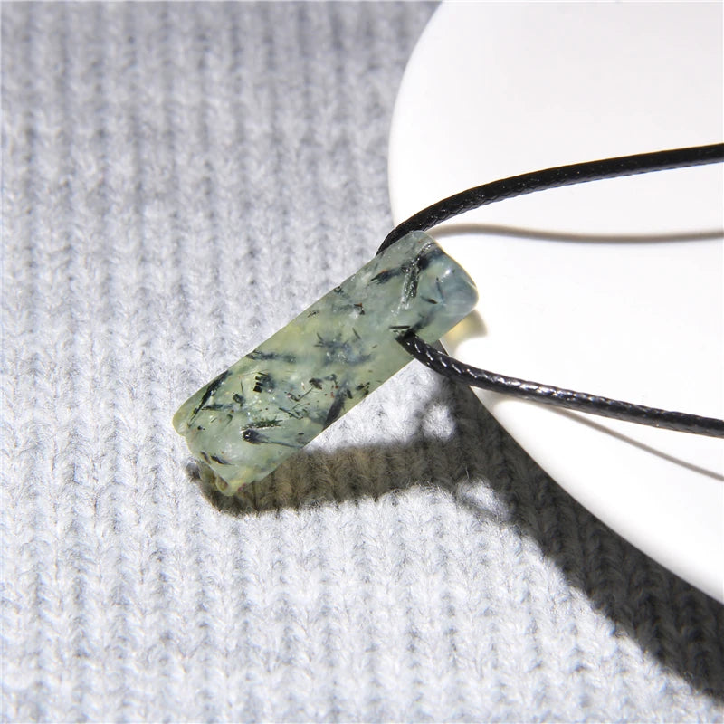 Natural raw minerals lucky Reiki Healing crystal quartz stone necklace jewelry Pendulum natural tigereye lazuli Citrin necklace