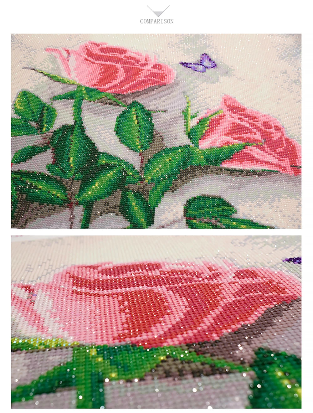 5D Diamond Painting Suitable for Adult Beginners Flowers Women Diamond Art Kit DIY Home Wall Decoration Crafts