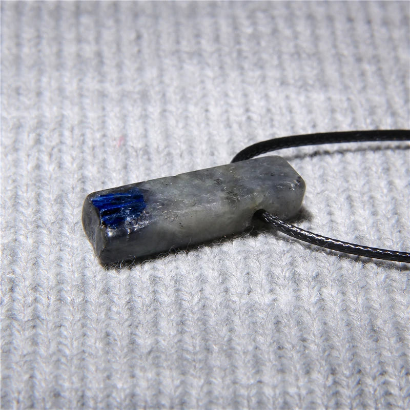 Natural raw minerals lucky Reiki Healing crystal quartz stone necklace jewelry Pendulum natural tigereye lazuli Citrin necklace