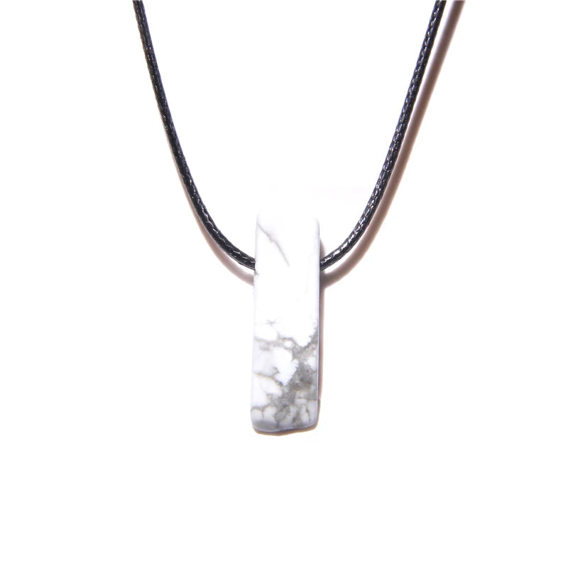 Natural raw minerals lucky Reiki Healing crystal quartz stone necklace jewelry Pendulum natural tigereye lazuli Citrin necklace