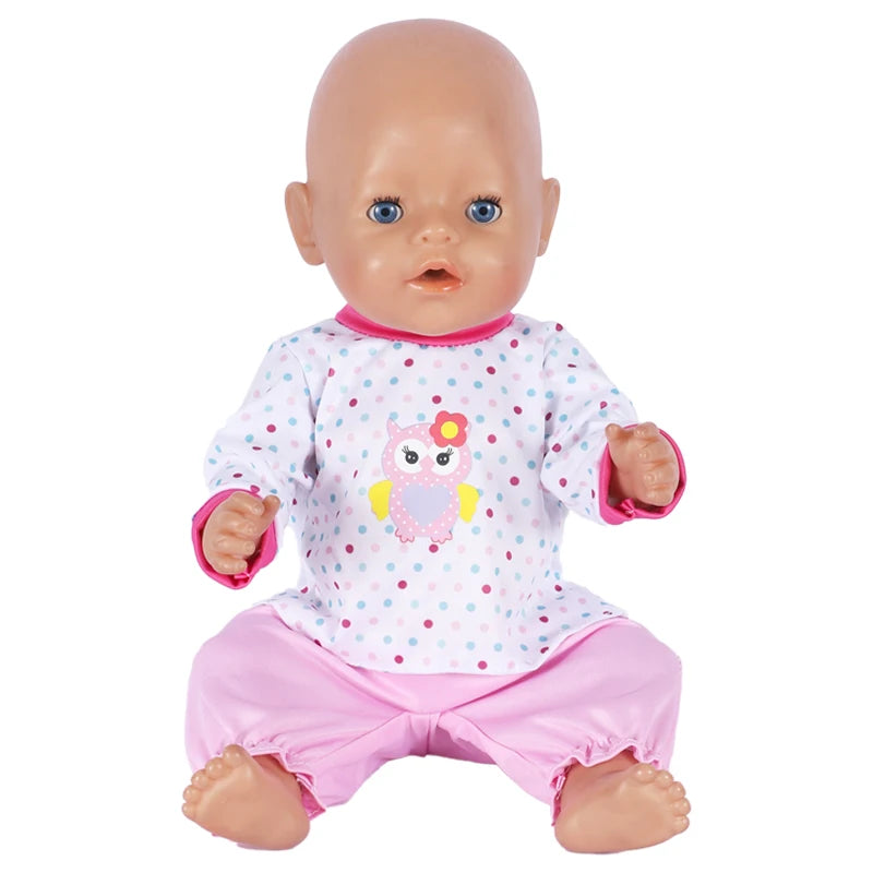 18 Inch Doll Clothes Leopard Print 43 cm Baby Born Clothes American Girl Doll Clothes OG Dolls Dollhouse Accessories Girl Gift
