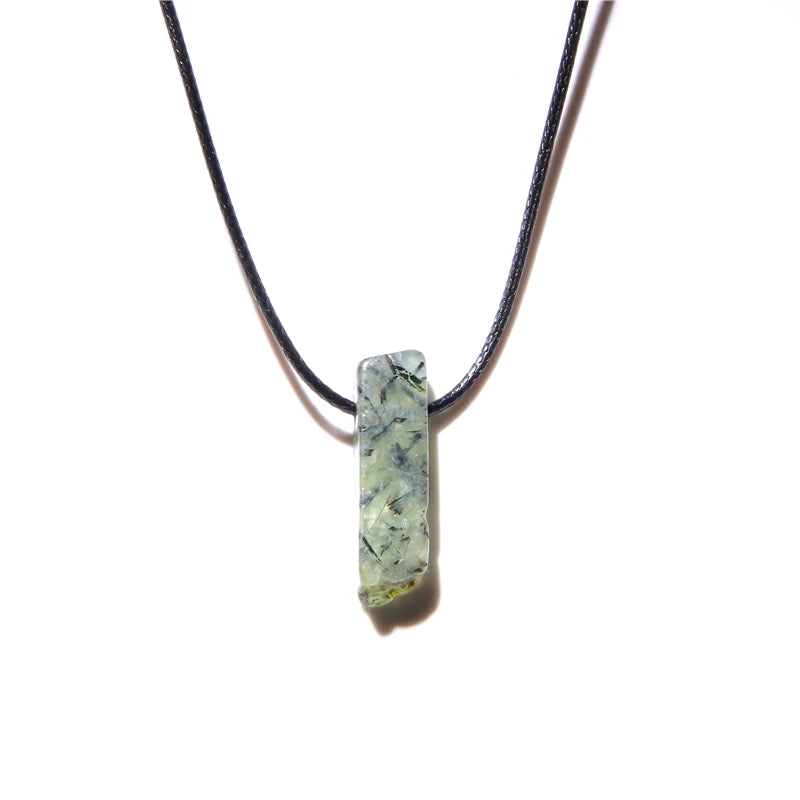Natural raw minerals lucky Reiki Healing crystal quartz stone necklace jewelry Pendulum natural tigereye lazuli Citrin necklace