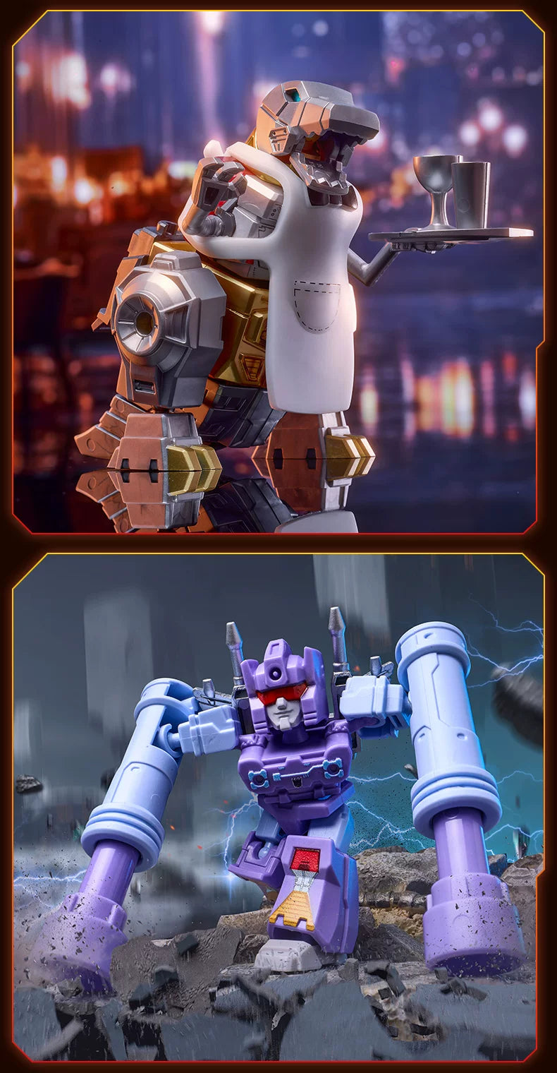 NEW Blokees Transformers 12PCS GV01-GV06 Optimus Prime,Megatron，Soundwave，Grimlock，Shockwave，Surprise Blind Box Children's Gift