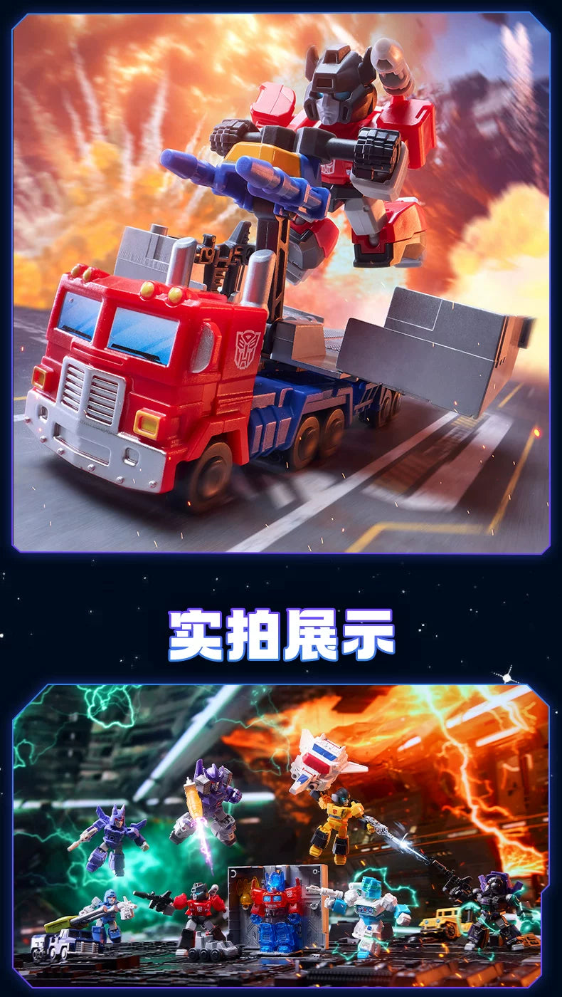 NEW Blokees Transformers 12PCS GV01-GV06 Optimus Prime,Megatron，Soundwave，Grimlock，Shockwave，Surprise Blind Box Children's Gift