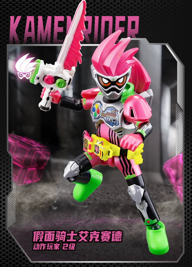 1/9Pcs BLOKEES Blind box Episode 3 survival game Kamen Rider Ex-Aid Tycoon Saber Genm Glare Movable Model Assembled Toys