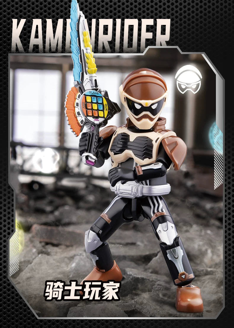 1/9Pcs BLOKEES Blind box Episode 3 survival game Kamen Rider Ex-Aid Tycoon Saber Genm Glare Movable Model Assembled Toys