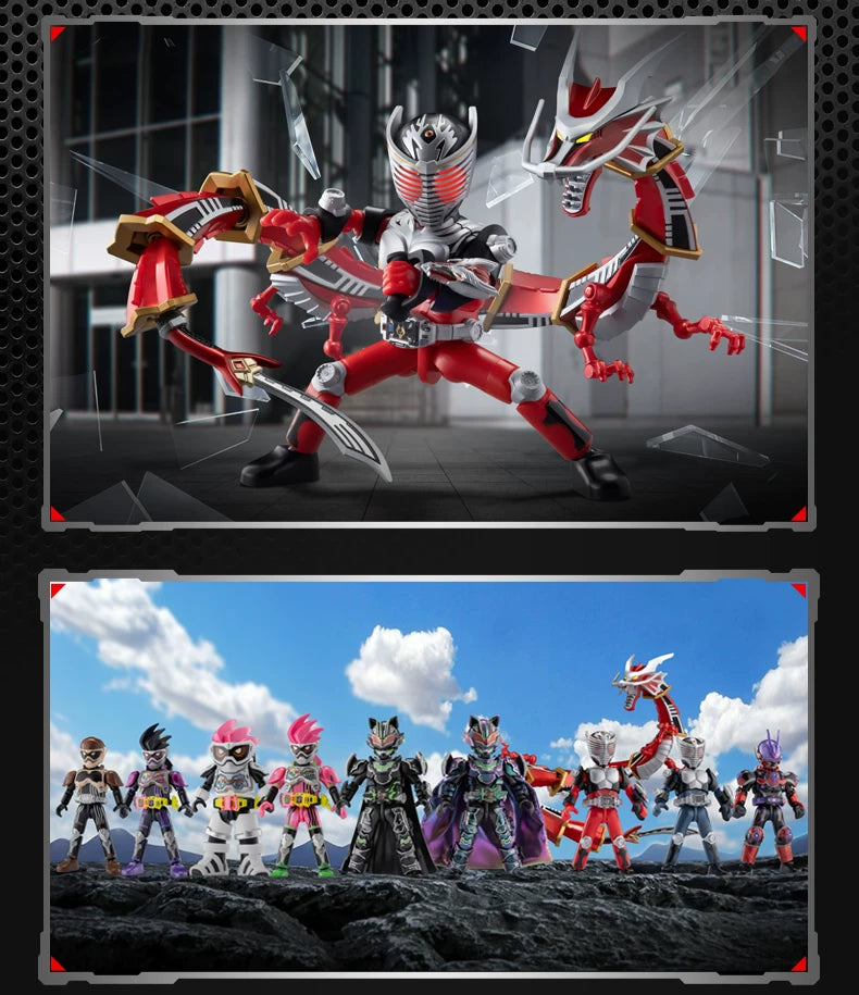 1/9Pcs BLOKEES Blind box Episode 3 survival game Kamen Rider Ex-Aid Tycoon Saber Genm Glare Movable Model Assembled Toys