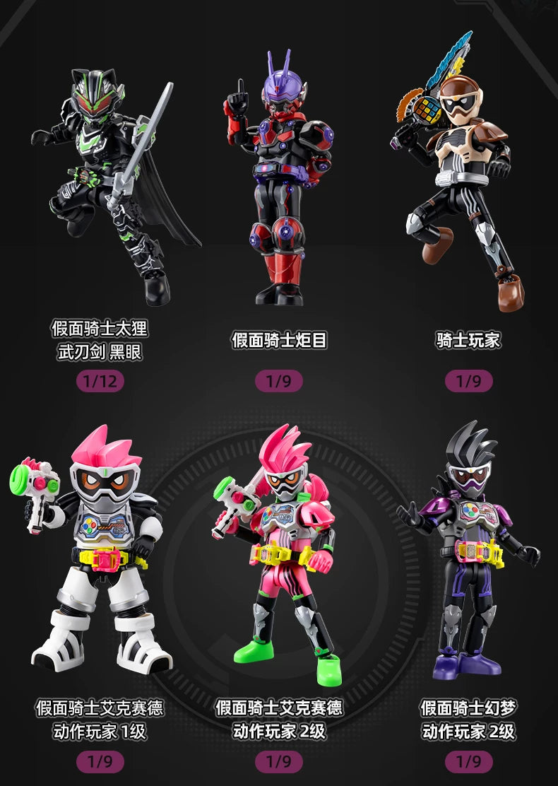 1/9Pcs BLOKEES Blind box Episode 3 survival game Kamen Rider Ex-Aid Tycoon Saber Genm Glare Movable Model Assembled Toys