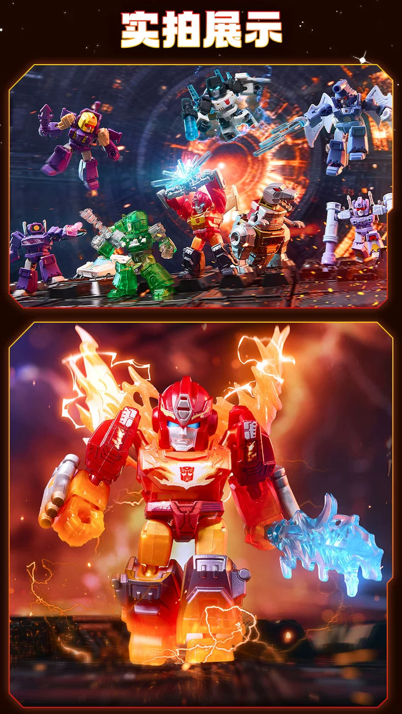 NEW Blokees Transformers 12PCS GV01-GV06 Optimus Prime,Megatron，Soundwave，Grimlock，Shockwave，Surprise Blind Box Children's Gift