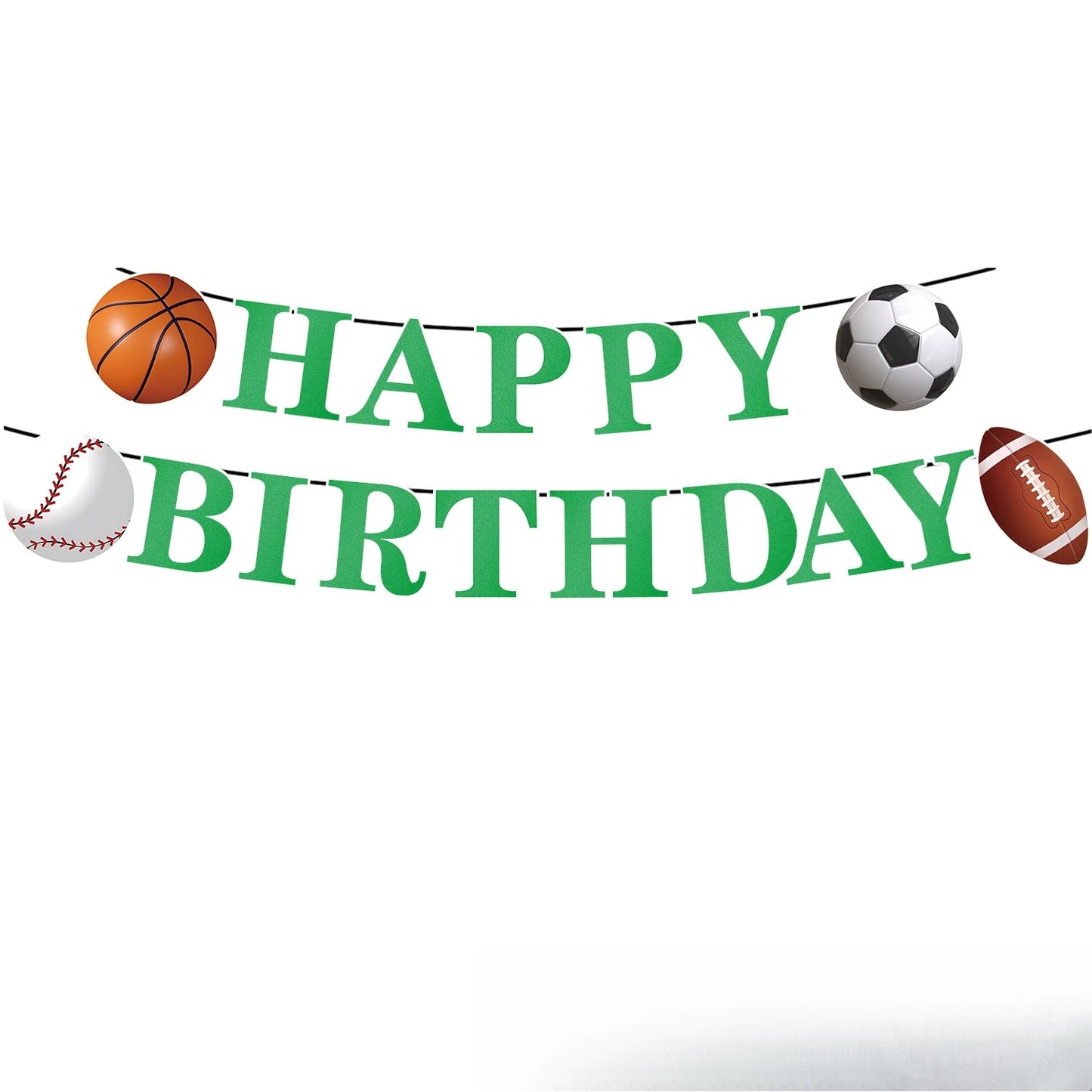 20pcs Rugby Football Basketball Baseball Sports Themed Birthday Party Decoration Tableware Set Holiday Party Decoration Supplies