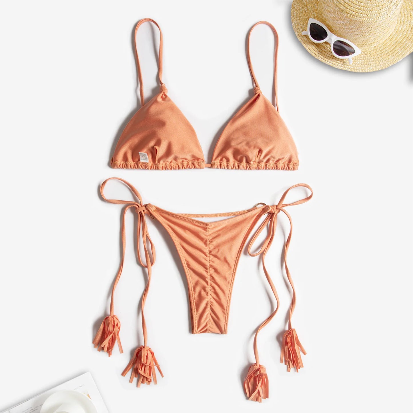 2022 Women Swimwear Sexy Bikini Hollow Out Swimsuit Thong Biquini Cross String Bikini Set Bathing Suit Bikinis Beachwear