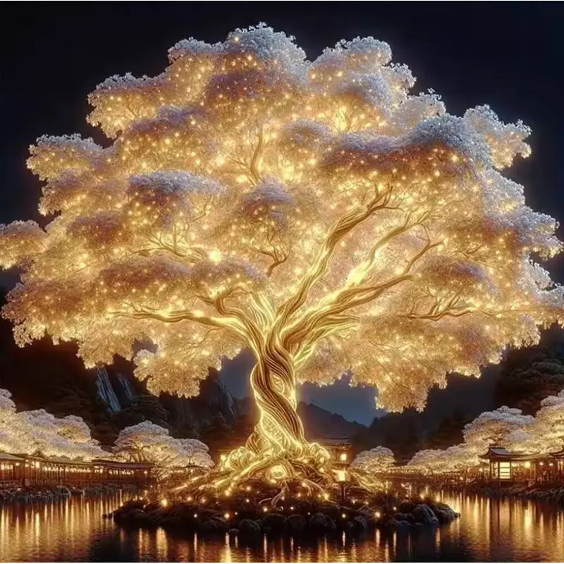 CHENISTORY Diamond Painting 5d Landscape Full Square Diamond Embroidery Mosaic Handicraft Wall Art  Decorations For Home
