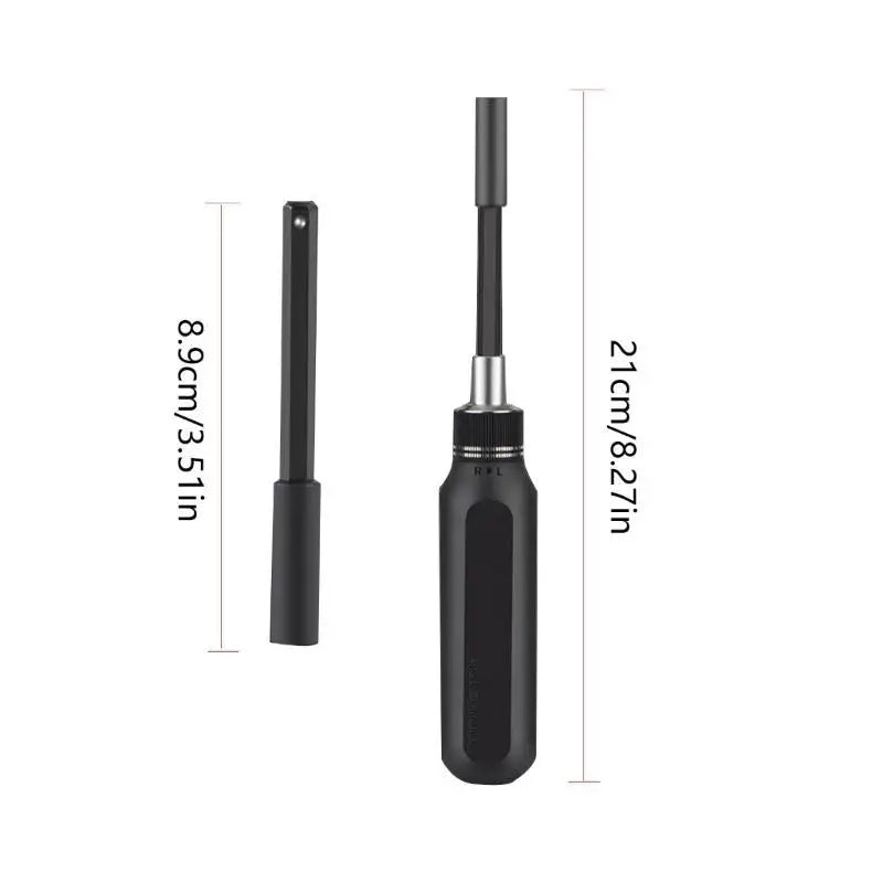 R9UF Screwdriver Ratchet Screw Driver Set Upgraded Capacity 9 in 1 / 37 in 1 Bits Press Type Magazine Design