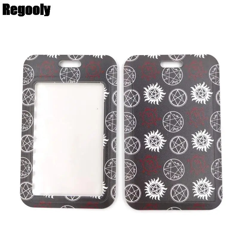 Supernatural SPN Fashion Women Card Holder Lanyard Colorful Badge Reel Nurse Doctor Student Exhibition ID Card Clip Badge Holder