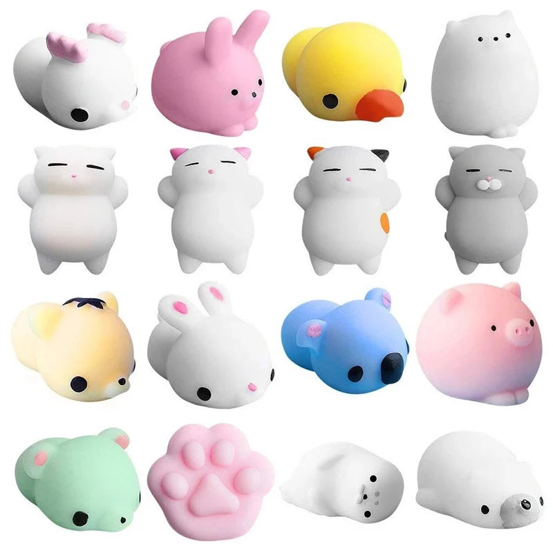 Mochi Squishy Toy Cute Animals Fidget Squeeze Stress Toys For Kids Funny Gift Birthday Party Favors Classroom Prizes