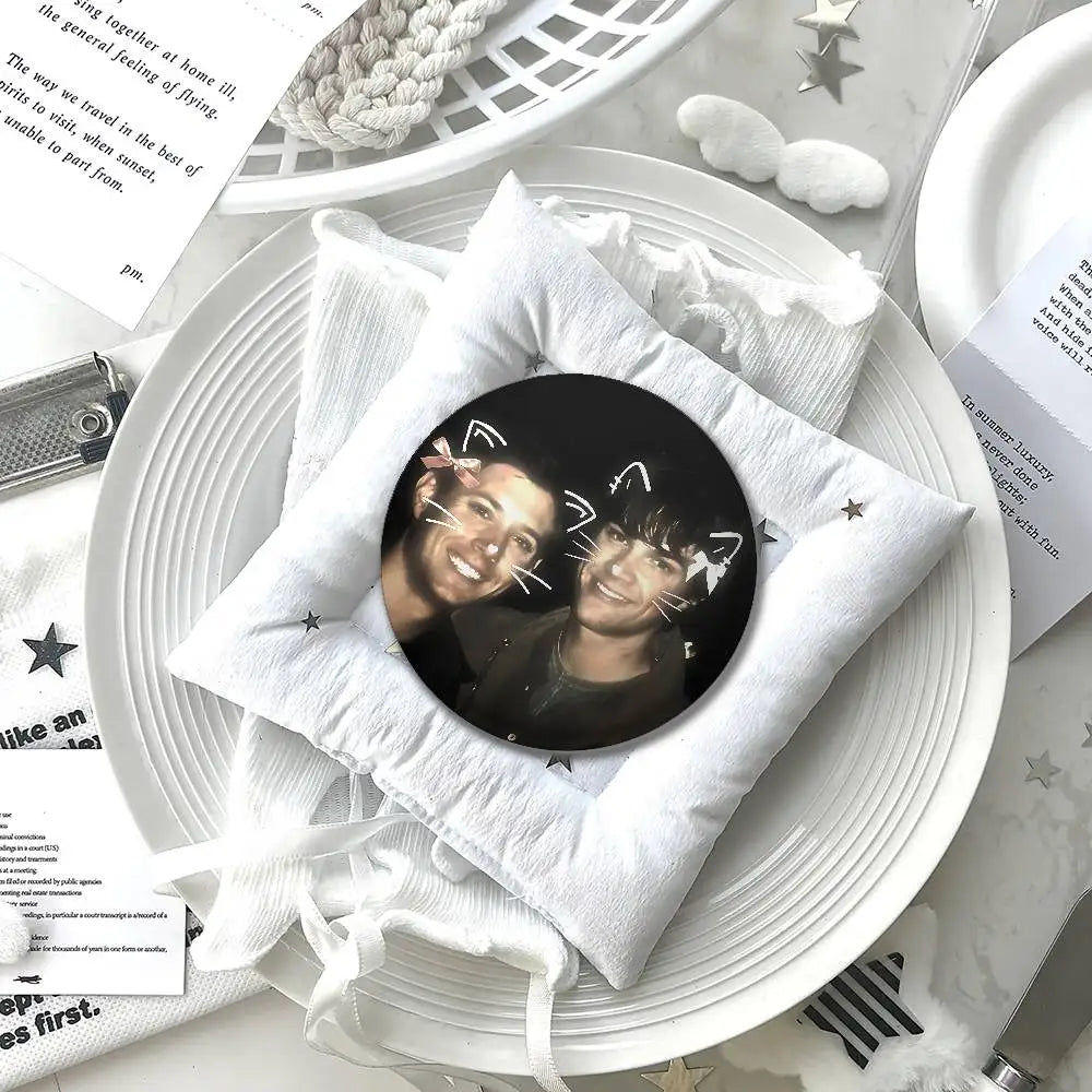 TV S-Supernatural Round Exquisite Badge Brooches Creative Pins For Clothes Hat Backpack Gift Accessories