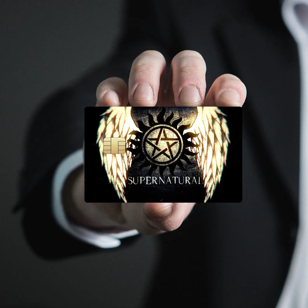 TV Play Series Supernatural Movie100% Hot Sale Amine Credit Debit Bank Card Bus Card Film Skin Sticker