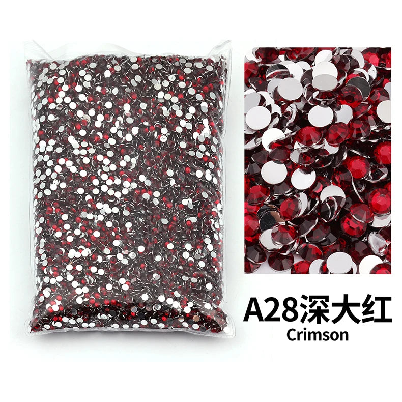 Big Package 2-6mm Resin Non Hot Fix Rhinestones Bulk Wholesale Flat Back Plastic Crystals Nail Diy Glitters Cтразы Stone