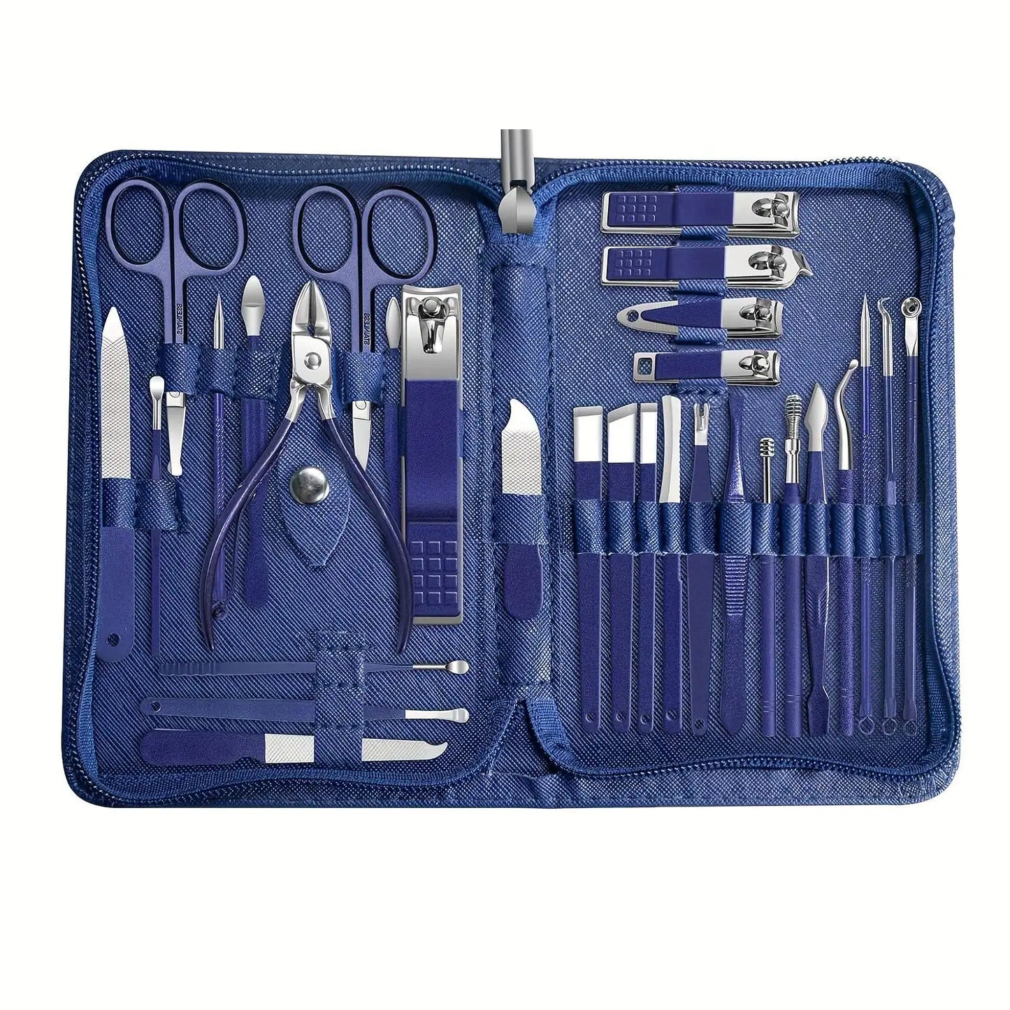 30pcs Manicure Set Portable Stainless Steel Nail Cutter Trimming Tool Beauty Pedicure Kit Finger Care Nail Clipper Scissors Set