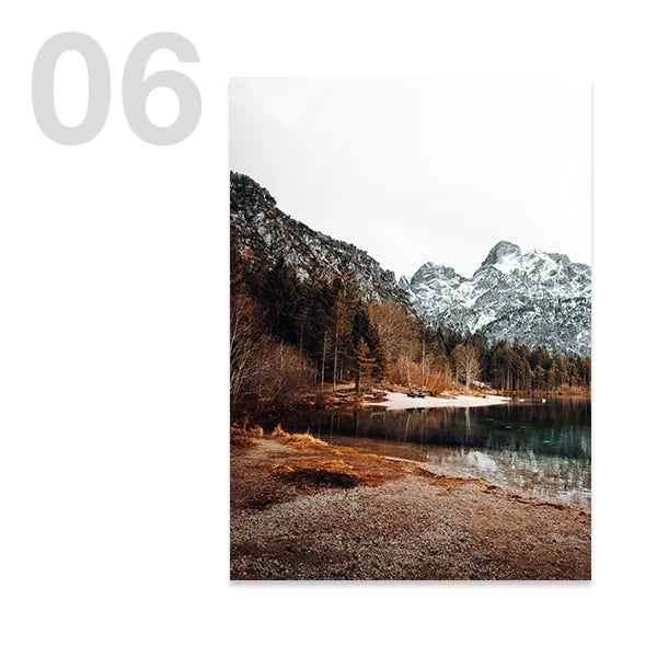 High Cow Nature Photography Landscape Wall Art Canvas Posters Aesthetic Prints Decorative Paintings Pictures for Home Room Decor