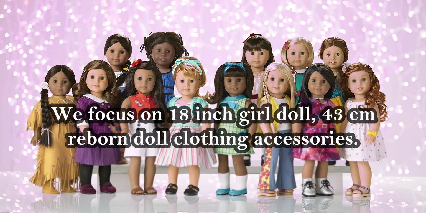 Cute Princess Tutu Skirt American 18 Inch Girl Doll Tulle Dress Children Toys Ours & Generation Dolls Cute Skirt Accessories