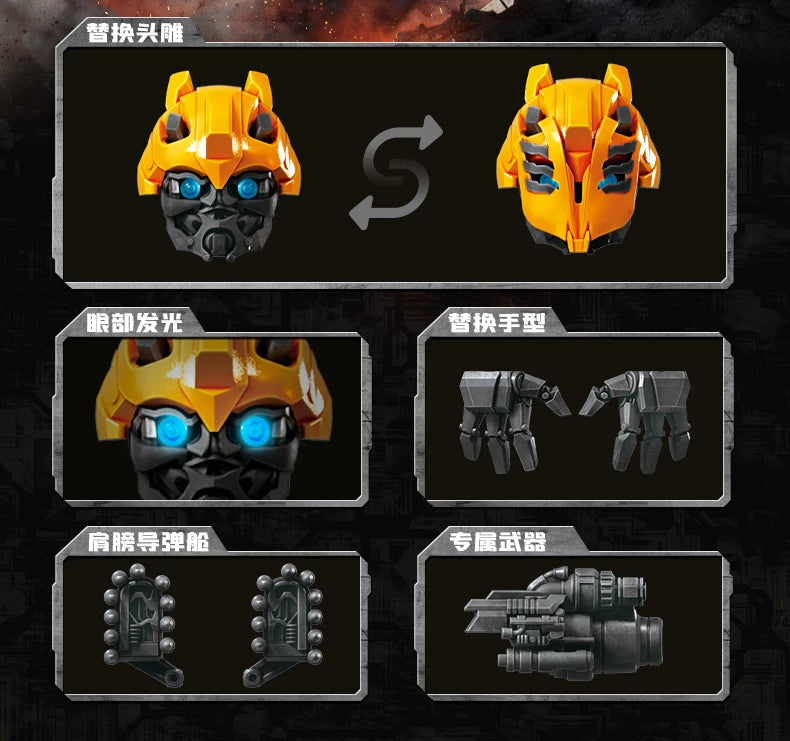 Original Blokees Transformers Optimus Prime The Fallen Shockwave Building Block Sentinel Prime Megatron Scourge Movie Toys Gifts