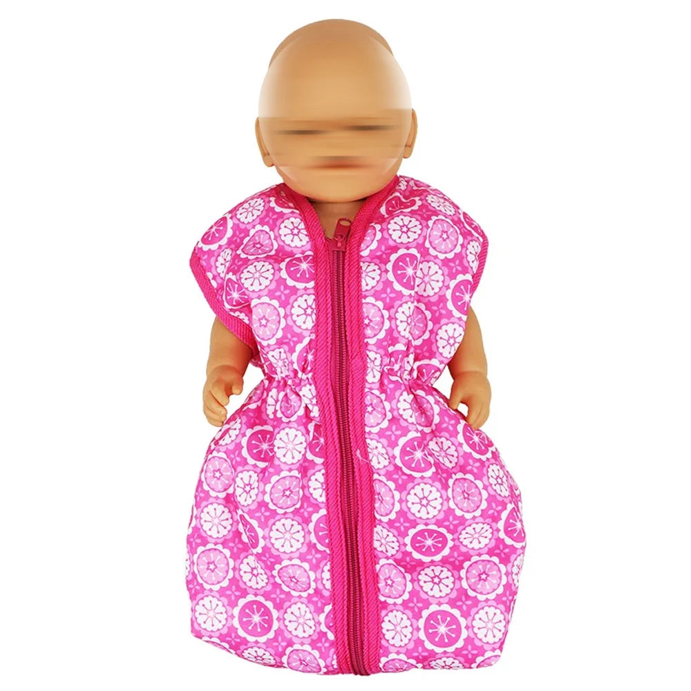 Doll accessories for 15-17inch new born doll backpack seat towel blanket Toy diaper Panties bag