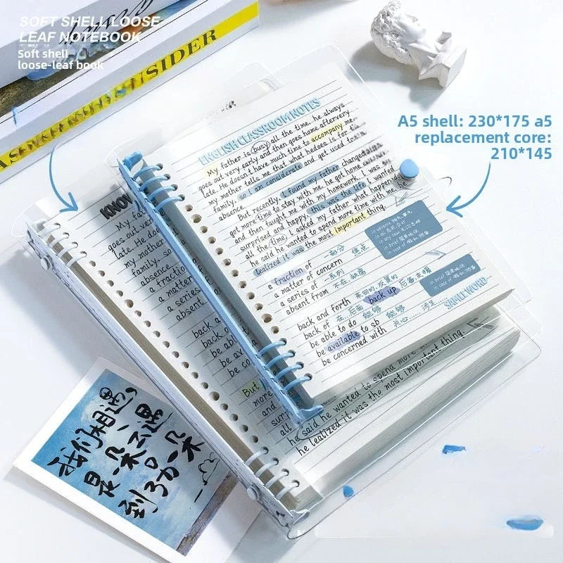 Simple Design 120 Pages A5 Loose Spiral Notebook