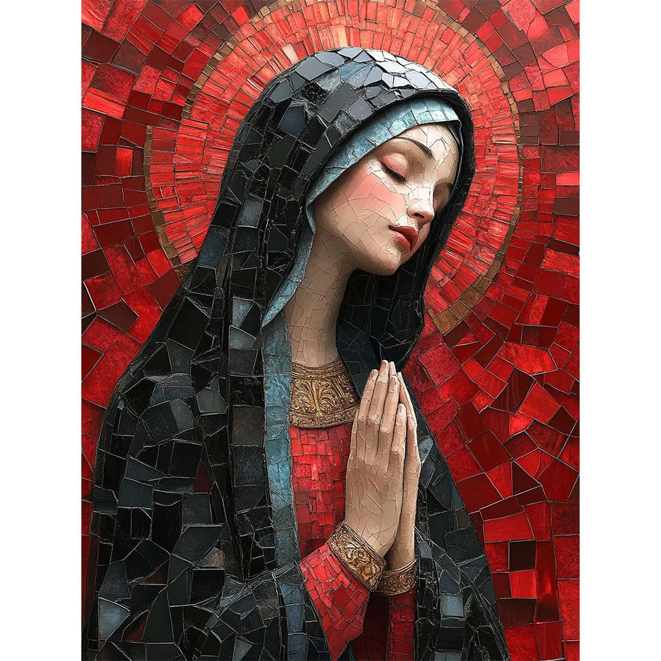5D Diamond Painting art kit Religious Embroidery Mosaic Madonna DIY Full square Cross Stitch Handmade gift for Home wall Decor