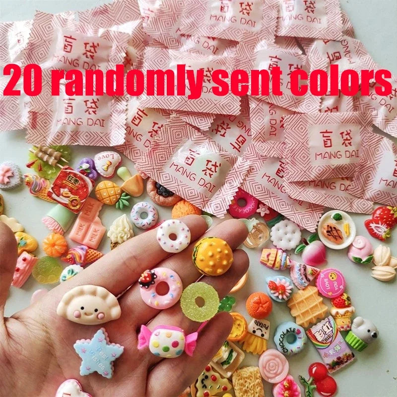 5/20/40pcs Mini Food Beverage Accessories Mini Blind Box House Kitchen Decoration Creative Party Blind Bag Children's Toy Gifts
