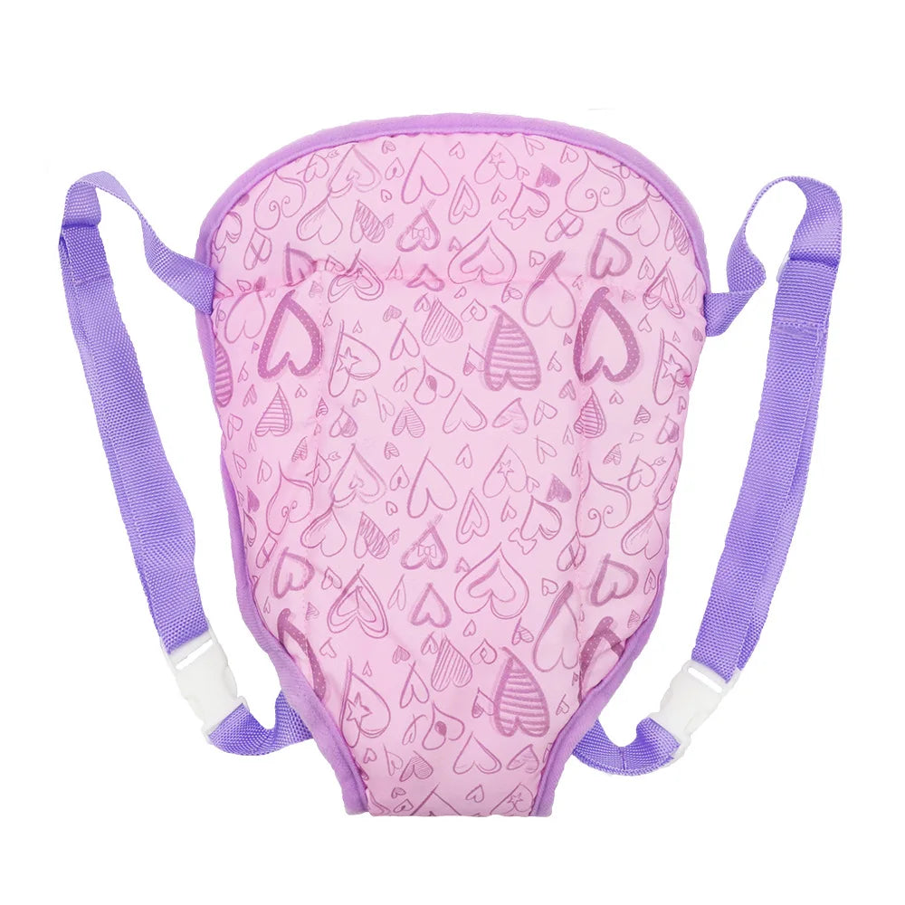 Doll accessories for 15-17inch new born doll backpack seat towel blanket Toy diaper Panties bag