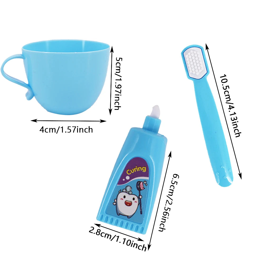 Doll Accessories Mini Diapers Milk Bottles Nipples Toothbrushes For 43CM Baby Doll&18Inch American Doll Accessories,DIY Toy Gift