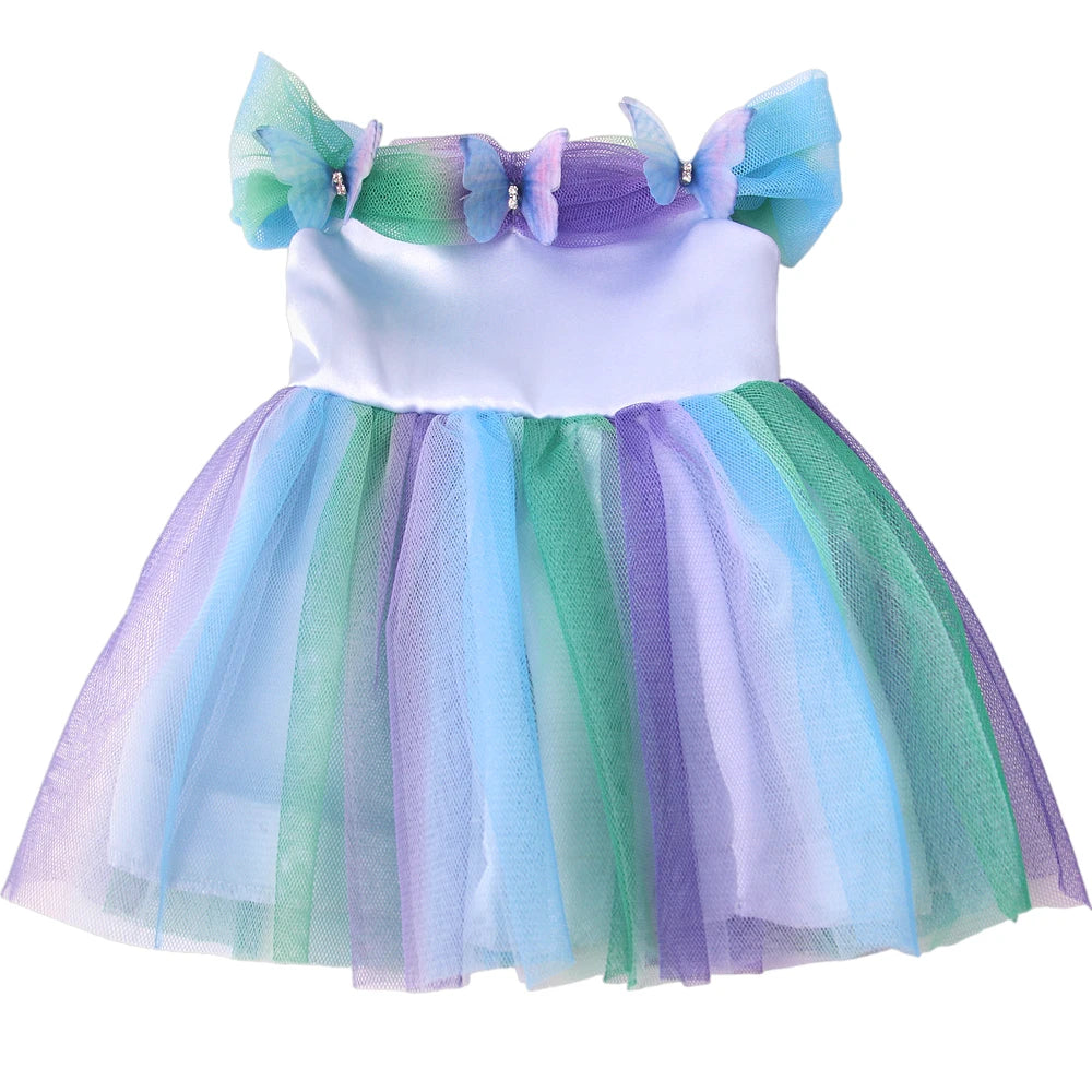 Cute Princess Tutu Skirt American 18 Inch Girl Doll Tulle Dress Children Toys Ours & Generation Dolls Cute Skirt Accessories