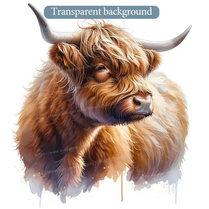 Highland Cow Cute Baby Cow Wall Sticker Toilet Lid Sticker Bedroom Entrance Living Room Porch Home Decora Waterproof Decals S842
