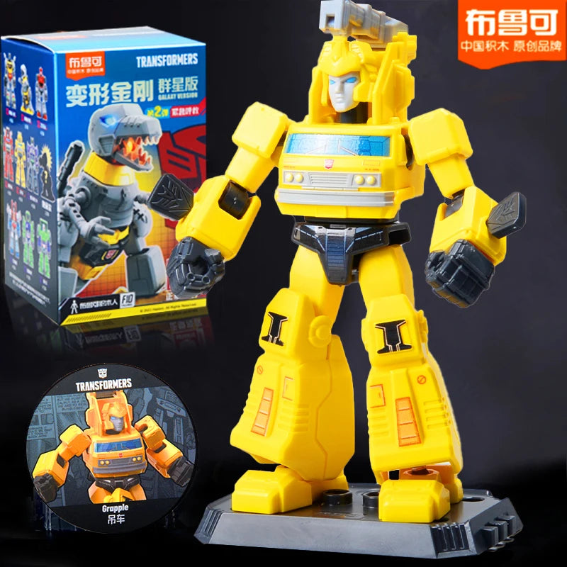 Blokees Transformers One Anime Movies Optimus Prime Bumblebee Starscream Soundwave Shockwave Cartoon Anime Robot Assembled Toy